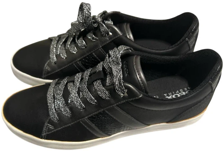 Жіночі кеди низькі Geox D166HA085BN-C9B1G 38 Чорні (8050036166500) (955555906621535) - Уцінка - зображення 3