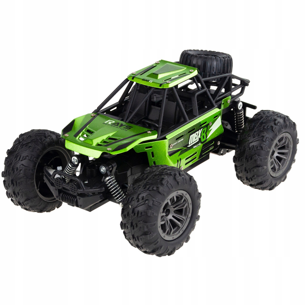 Машинка на пульте управления Big Monster Truck зеленого цвета