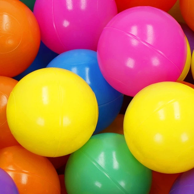 М’ячики для гри Springos для манежу або сухого басейну кольоровий мікс 200 шт KG0020 (5907719461908) - зображення 8
