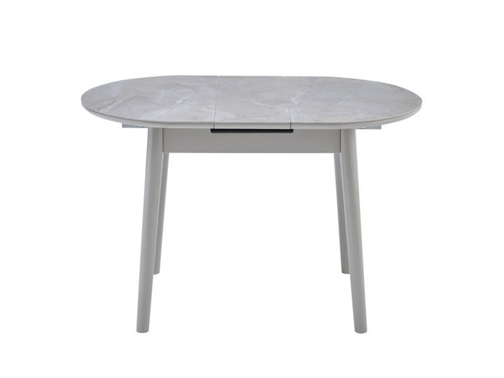 Стол обеденный раскладной 75х95(+25) TM-85-1 Vetro Mebel Калакатта мрамор/Серый (керамика+МДФ/дерево) (TM-85-1-calacatta-marble/grey) - изображение 4