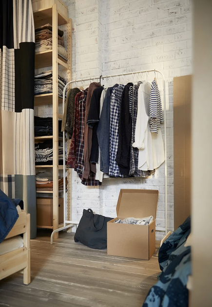 Вешалка для одежды напольная, белая, 99х152см, IKEA MULIG 601.794.34 - Фото 5 Вешалка для одежды напольная, белая, 99х152см, IKEA MULIG 601.794.34 - изображение 5