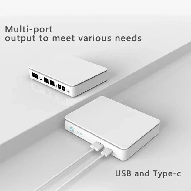 Бесперебойник для роутера 15600 mAh 35W ИБП повербанк компактный для медиаконвертера павербанк wi fi роутеров 5v 9v 12 вольт mini ups M1550 с аккумулятором источник бесперебойного питания вай фай power bank повербанки бесперебойники - изображение 9