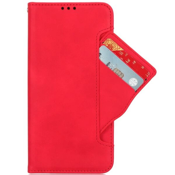 Чохол Deexe Wallet Stand для ZTE Blade A76 - Red - зображення 2