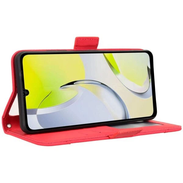 Чохол Deexe Wallet Stand для ZTE Blade A76 - Red - зображення 5