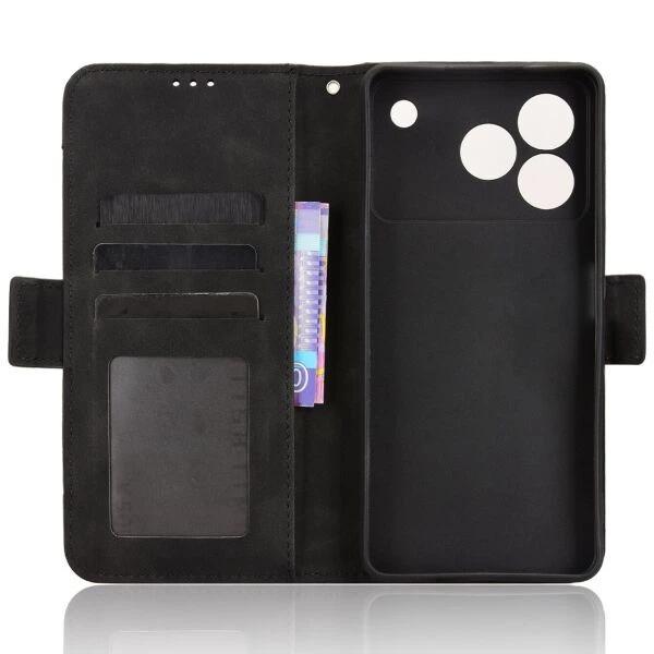 Чохол Deexe Wallet Stand для ZTE Blade A76 - Black - зображення 3