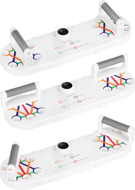 Wielofunkcyjna deska HMS do ćwiczeń mięśni brzucha i pompek z licznikiem DBP03 (5908261685347) - obraz 3