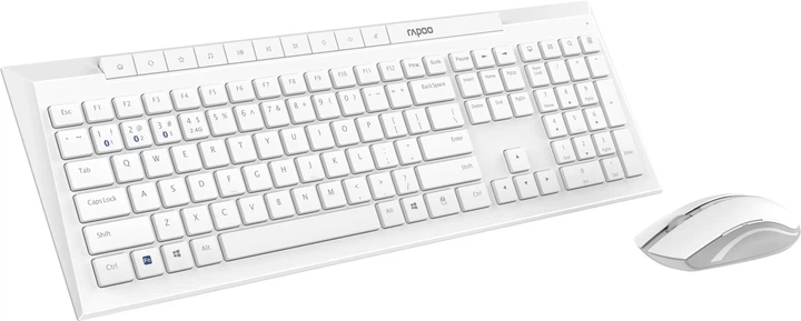 Комплект бездротовий Rapoo 8210M Wireless/Bluetooth White - изображение 2