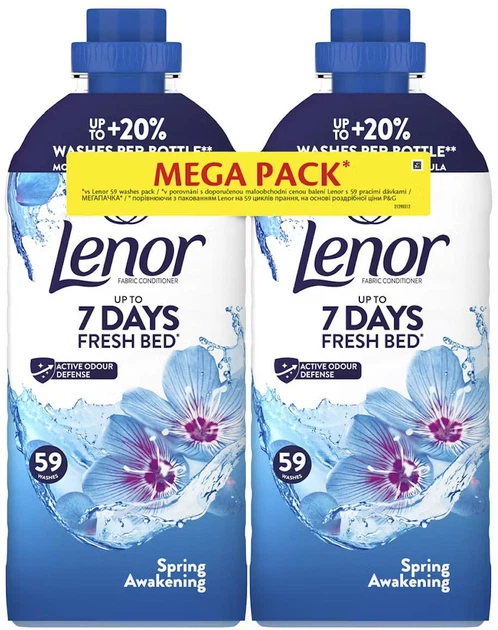 Кондиціонер для білизни Lenor Spring Awakening 2x1.239 л (8700216880886) - зображення 1