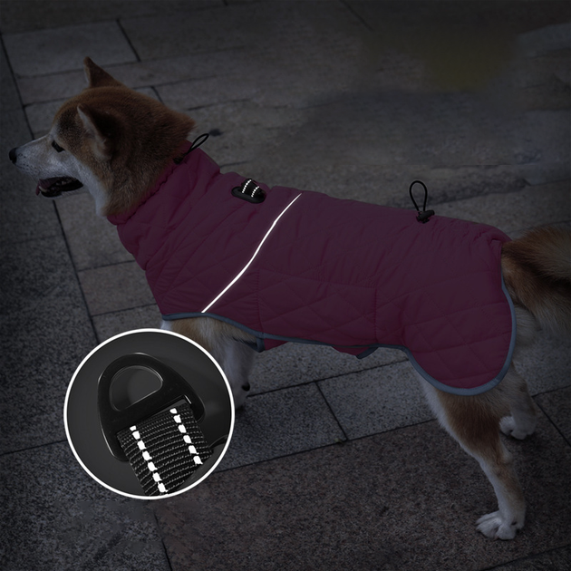 Зимняя куртка для собак Wan Talk High Quality Winter Dog Clothes, Navy Blue, L - Фото 2 Зимняя куртка для собак Wan Talk High Quality Winter Dog Clothes, Navy Blue, L - изображение 2