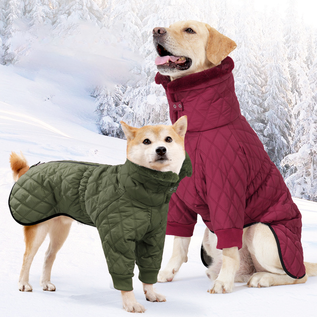 Теплая зимняя одежда для собак Wan Talk Winter Warm High Collar Dog Bordo Clothes с высоким воротником, L - Фото 5 Теплая зимняя одежда для собак Wan Talk Winter Warm High Collar Dog Bordo Clothes с высоким воротником, L - изображение 5