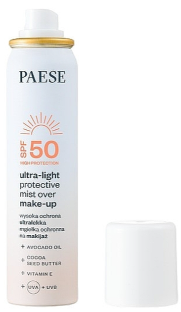 Спрей для обличчя Paese Ультралегкий захисний поверх макіяжу з SPF 50 75 мл (5902627627941) - зображення 1