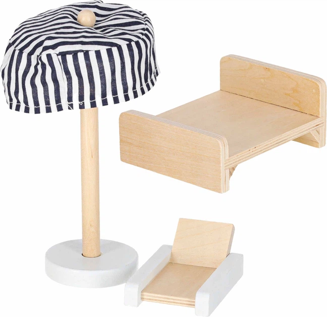 Domek dla lalek KIK drewniany Mebelki 78 cm Różowy LED (5903039763432) - obraz 6