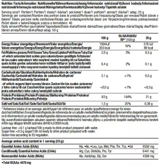 Натуральний Ізолят Сироваткового Протеїну з Амінокислотами Iso Whey Zero Natural - 1000 г Полуниця (5999076254859) - Фото 2 Натуральний Ізолят Сироваткового Протеїну з Амінокислотами Iso Whey Zero Natural - 1000 г Полуниця (5999076254859) - зображення 2