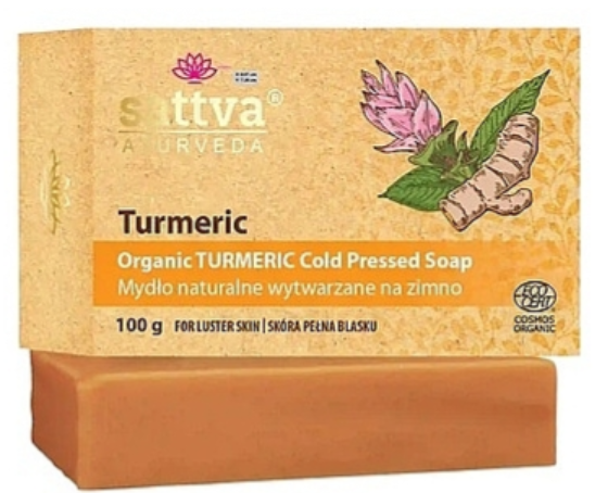 Mydło Sattva Kurkuma wytwarzane na zimno 100 g (5903794189430) - obraz 1