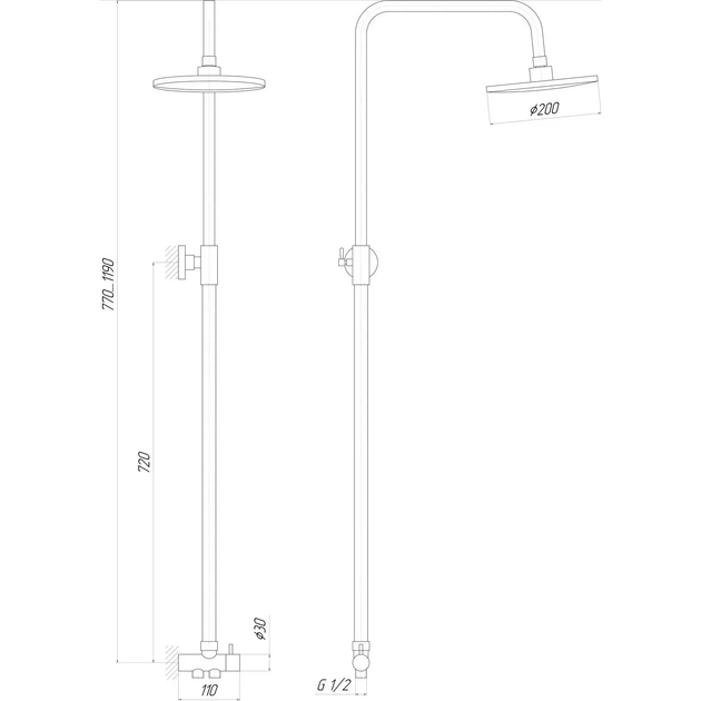 Душевая колонна Globus Lux LAZER GL-BAR-0101 - изображение 5