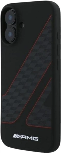 Панель AMG Checkered Flag Pattern MagSafe для Apple iPhone 16 Black (AMHMP16S2SCFR) - зображення 2