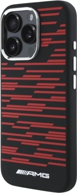 Панель AMG Silicone Graphics MagSafe для Apple iPhone 16 Pro Black (AMHMP16L24SSRRK) - зображення 2