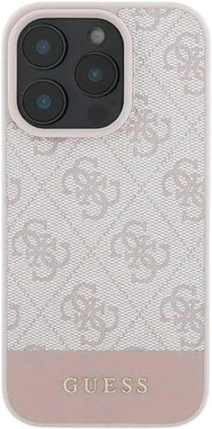 Панель Guess 4G Bottom Stripe для Apple iPhone 16 Pro Max Pink (GUHCP16XG4GLPI) - зображення 3