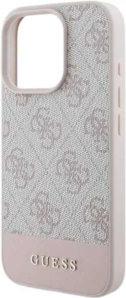 Панель Guess 4G Bottom Stripe для Apple iPhone 16 Pro Max Pink (GUHCP16XG4GLPI) - зображення 6