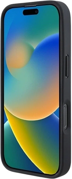 Панель AMG Leather Debossed Lines Black Logo для Apple iPhone 16 Pro Max Black (AMHCP16XGSEBK) - зображення 5