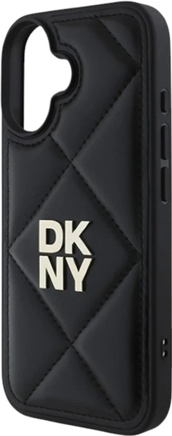 Панель DKNY Quilted Stack Logo для Apple iPhone 16 Black (DKHCP16SPQDSLK) - зображення 6