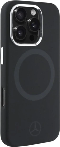 Etui Mercedes-Benz Silicone Tonal Logo MagSafe do Apple iPhone 16 Pro Black (MEHMP16L23SUTTK) - obraz 4