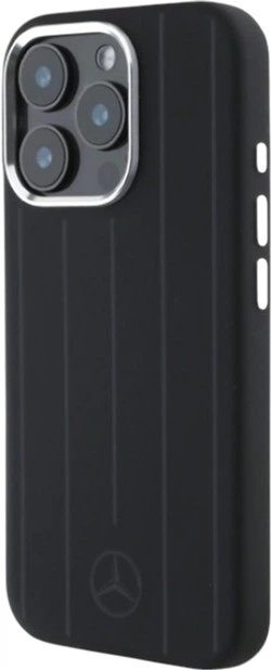 Etui Mercedes-Benz Silicone Vertical Tonal Stripes MagSafe do Apple iPhone 16 Pro Black (MEHMP16L23SUVSK) - obraz 2