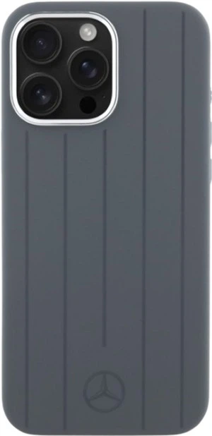 Etui Mercedes-Benz Silicone Vertical Tonal Stripes MagSafe do Apple iPhone 16 Pro Max Grey (MEHMP16X23SUVSA) - obraz 3