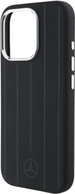 Etui Mercedes-Benz Silicone Vertical Tonal Stripes MagSafe do Apple iPhone 16 Pro Max Black (MEHMP16X23SUVSK) - obraz 6