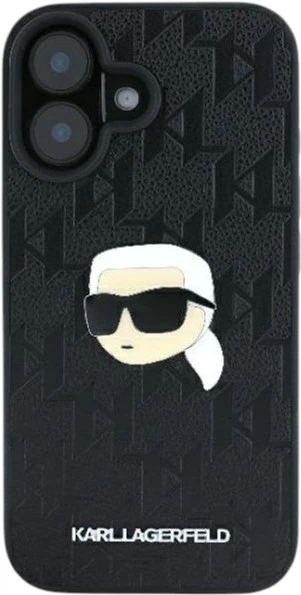 Панель Karl Lagerfeld Monogram Karl Head Pin для Apple iPhone 16 Black (KLHCP16SPGKLKIPK) - зображення 3