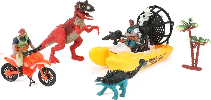 Ігровий набір Toi-Toys World of Dinosaurs - Човен і двигун з динозаврами (8714627000030) - зображення 2