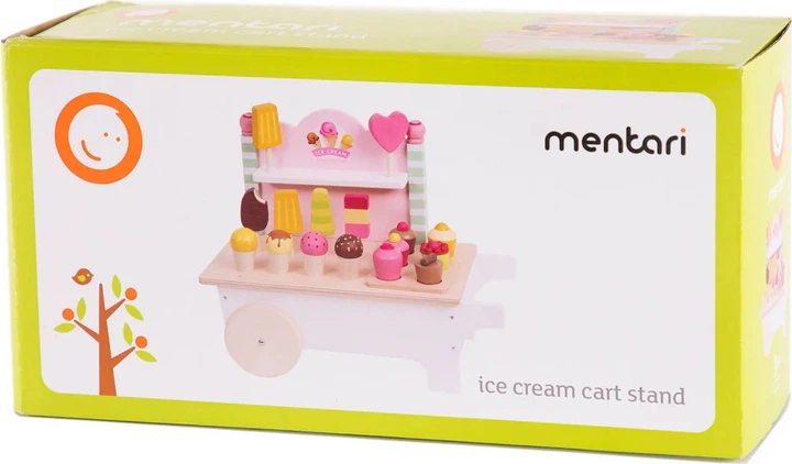 Zestaw do zabawy Mentari Drewniany wózek z lodami (RS1060) - obraz 2