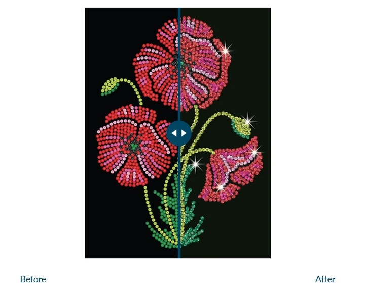 Набір для творчості Kitfix Sequin Art Purple Poppies (5905935810197) - зображення 4