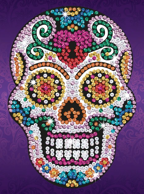 Набір для творчості Kitfix Sequin Art Kitfix Craft Teen Sugar Skull (5905935812405) - зображення 1