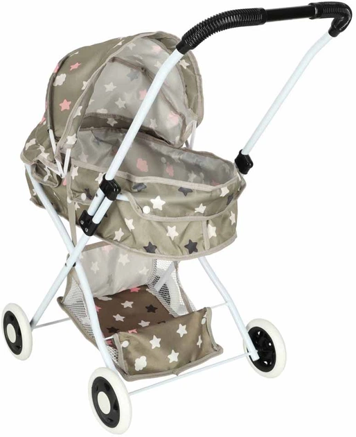 Wózek dla lalek KIK Gondola Głęboka + Torba Gwiazdki (5903039764743) - obraz 2
