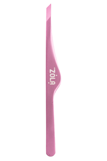 ZOLA Пінцет скошений професійний для брів LIGHT PINK Professional Beveled Tweezers for eyebrows LIGHT PINK - Фото 1 ZOLA Пінцет скошений професійний для брів LIGHT PINK Professional Beveled Tweezers for eyebrows LIGHT PINK - изображение 1