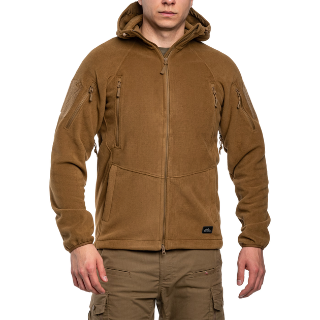 Флісова кофта Helikon Patriot Mk2 Hybrid Fleece, Coyote, 2XL - зображення 2