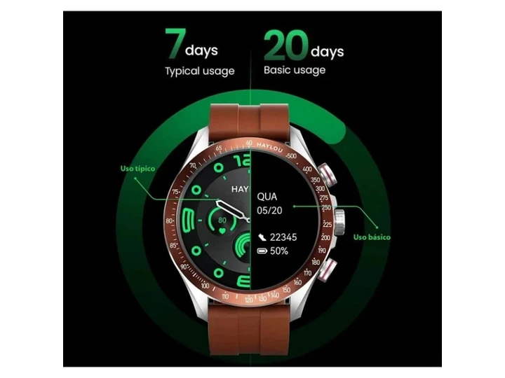 Смарт-годинник Haylou Solar Pro LS18 Brown - изображение 3