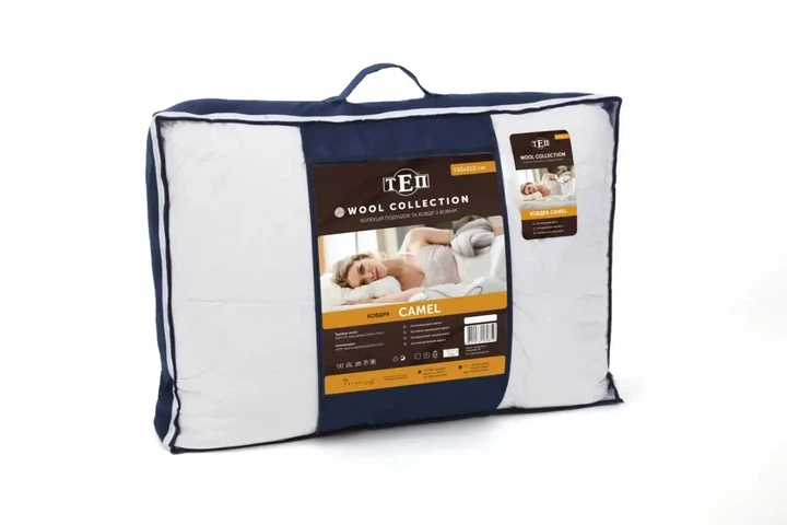 Одеяло полуторное 150×210 TM ТЕП DREAM CAMEL, зимнее, теплое, антиаллергенное, верблюжье волокно, 450 г/м² (1-03087_00000) - Фото 4 Одеяло полуторное 150×210 TM ТЕП DREAM CAMEL, зимнее, теплое, антиаллергенное, верблюжье волокно, 450 г/м² (1-03087_00000) - изображение 4