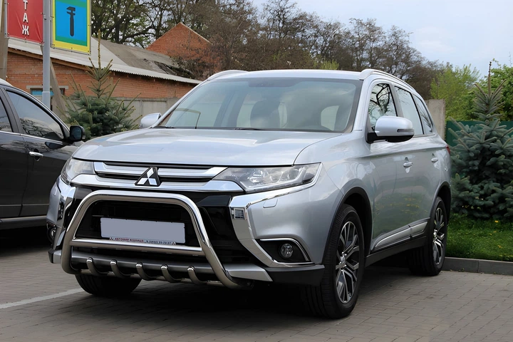 Кенгурятник WT003 (нерж.) для Mitsubishi Outlander 2012-2021 рр - зображення 4
