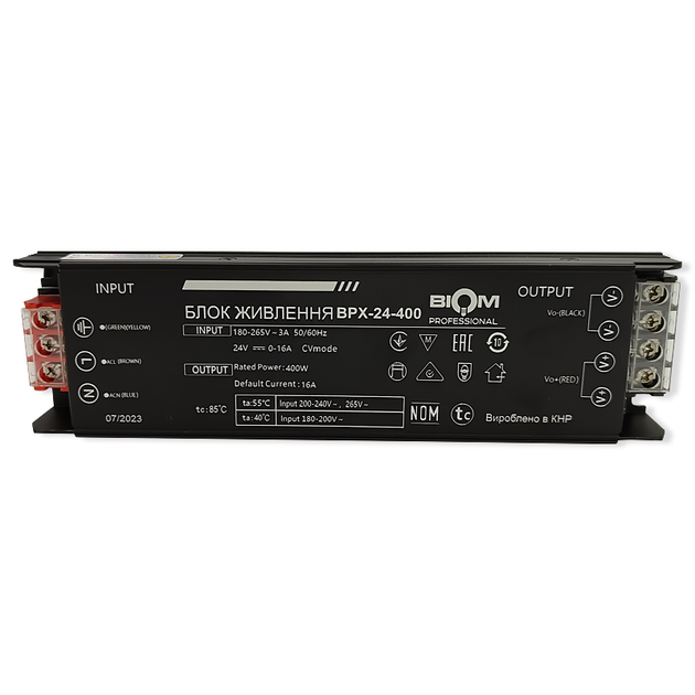 Блок питания BIOM Professional DC24 400W BPX-24-400 16,6А - изображение 2