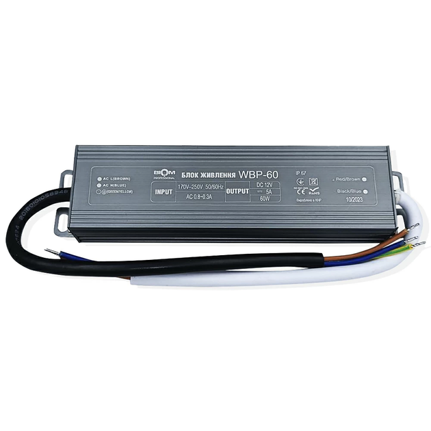 Блок питания герметичный 60W 12V 5A IP67 Biom Professional WBP-60-12 - изображение 4