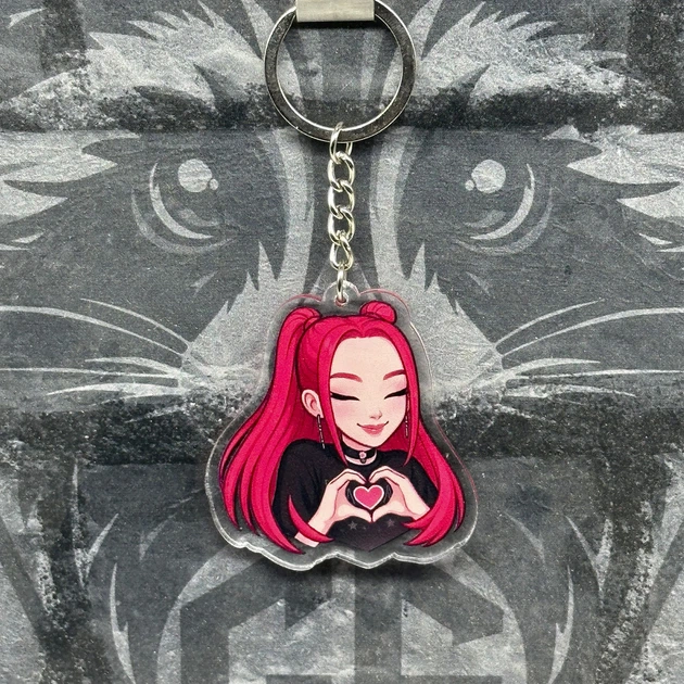 Брелок из Акрила (Кейпоп-охотницы на демонов) (KPop Demon Hunters) Мира - Фото 2 Брелок из Акрила (Кейпоп-охотницы на демонов) (KPop Demon Hunters) Мира - изображение 2