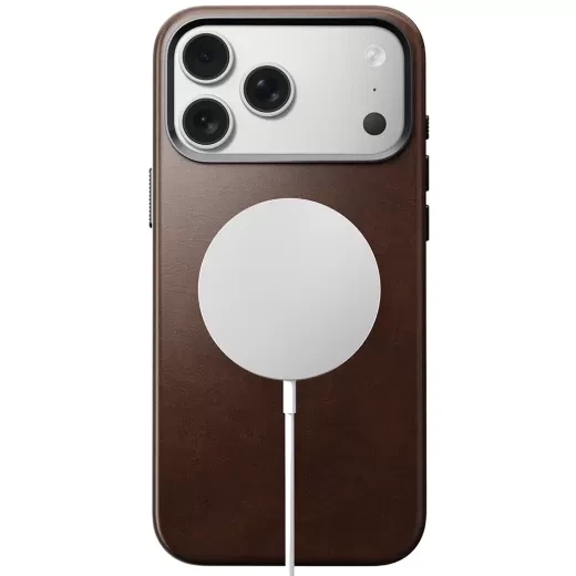 Кожаный чехол Nomad Traditional Horween Leather Case Rustic Brown для iPhone 17 Pro (NM011970858) - изображение 2