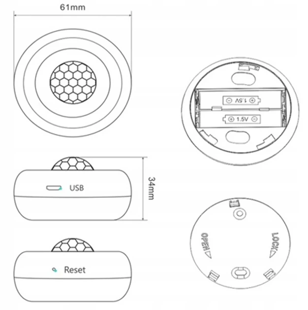 Умный датчик движения Essentials Smart Home Wi-Fi Tuya — сигнализация, пуш-увещение, Alexa/Google - изображение 7