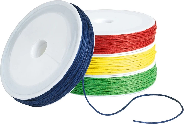 Zestaw woskowanych sznurków bawełnianych Colorations 4 x 25 m (5710903613683) - obraz 1