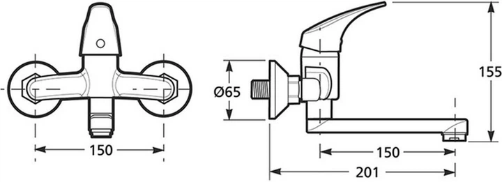 Bateria wannowa Jika Talas H3111N70042201 - obraz 2