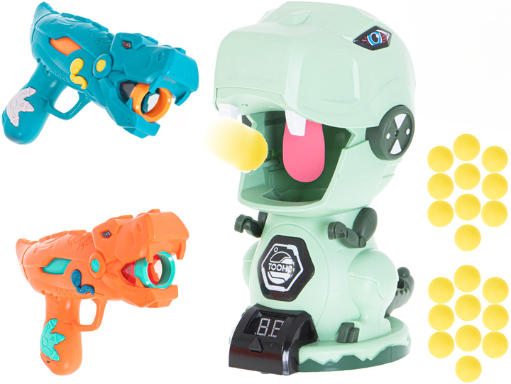 Ігровий набір JLY Toys Dinosaur WORLD 2 пістолета та 20 кульок для стрільби (5903039727731) - зображення 3