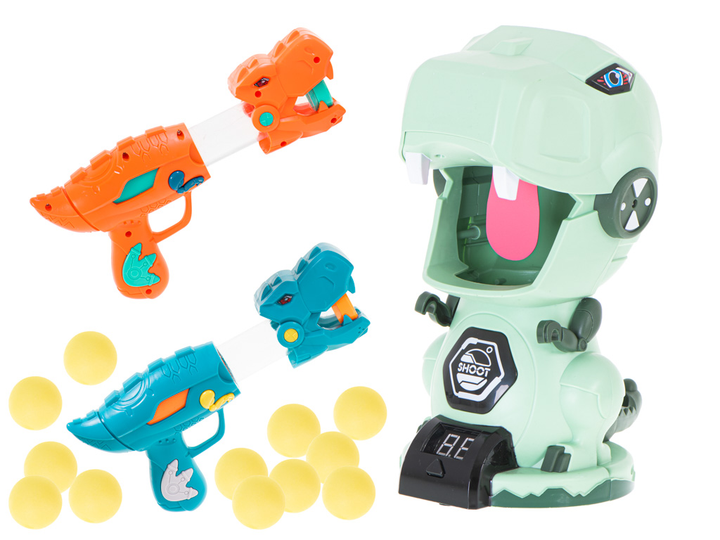 Ігровий набір JLY Toys Dinosaur WORLD 2 пістолета та 20 кульок для стрільби (5903039727731) - зображення 5