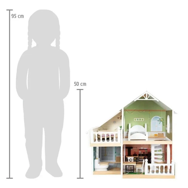 Ляльковий будиночок Small Foot компактний дерев'яний (12277) (4020972122773) - зображення 4